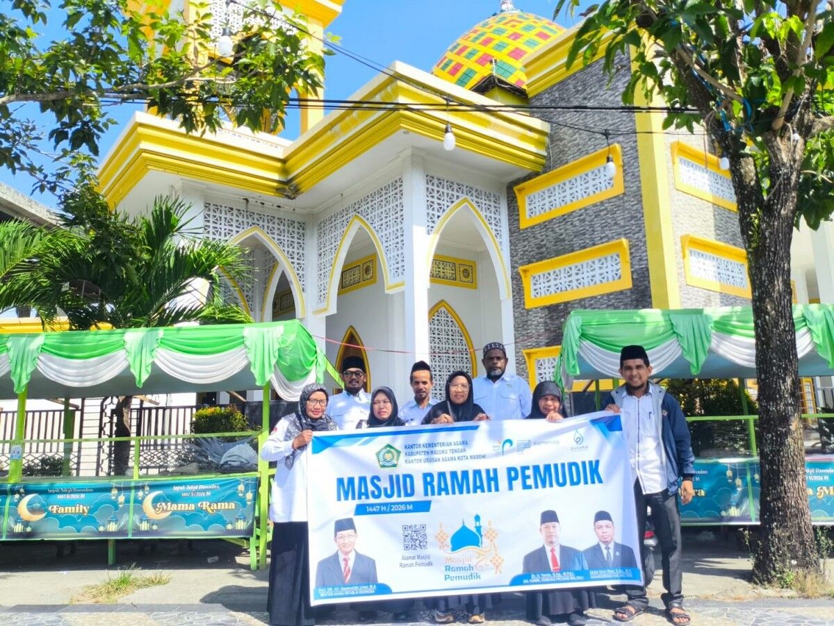 Masjid Al-Muhajirin Lesane Ditetapkan sebagai Masjid Ramah Pemudik di Kota Masohi