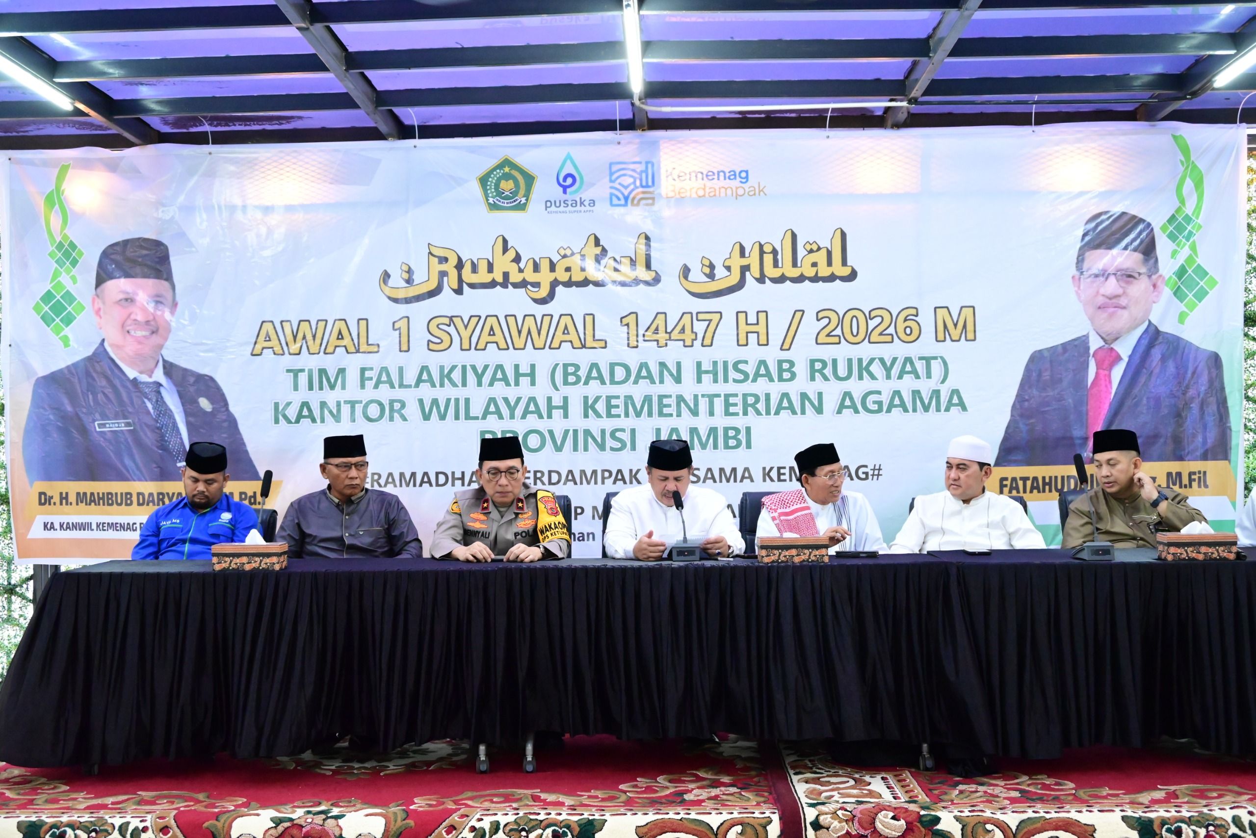 Hadiri Rukyatul Hilal, Wakapolda Jambi: Hilal Awal Syawal 1447 H Belum Terlihat