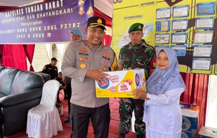 Pastikan Arus Mudik 2026 Lancar, Kapolres Tanjab Barat Tinjau Kesiapan Pos Pelayanan Lintas Timur
