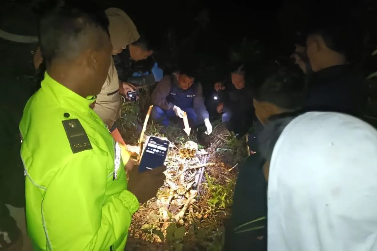 Polisi Selidiki Temuan Kerangka Manusia di Hutan Banjarwangi Garut