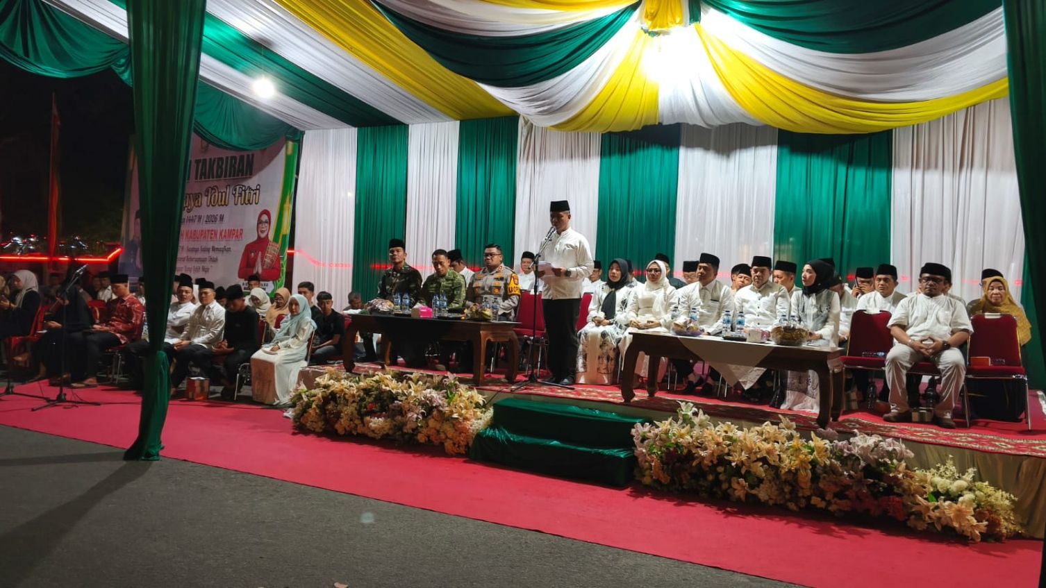 Ribuan Warga Kampar Meriahkan Pawai Malam Takbiran Idul Fitri 1447 H