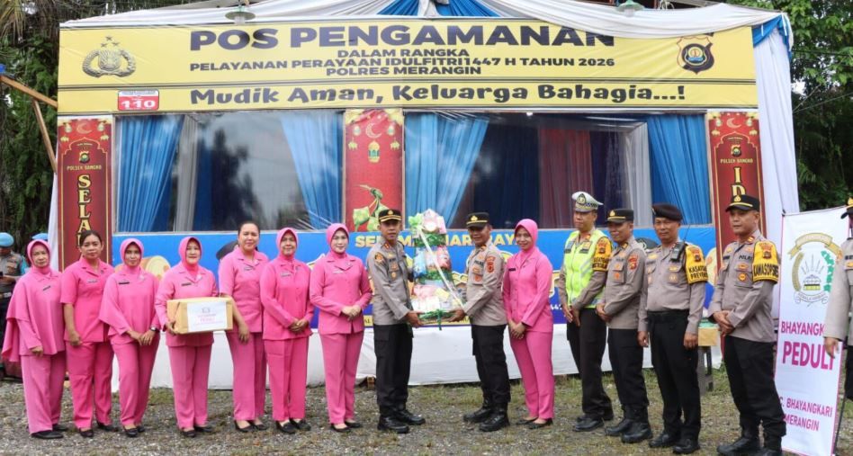 Pastikan Arus Mudik Aman, Kapolres Merangin Tinjau Kesiapan Pos Pengamanan Operasi Ketupat 2026