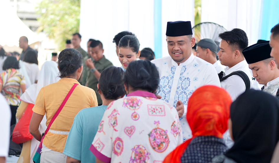 Lebaran Penuh Keakraban, Open House Gubernur Sumut Dipadati Masyarakat