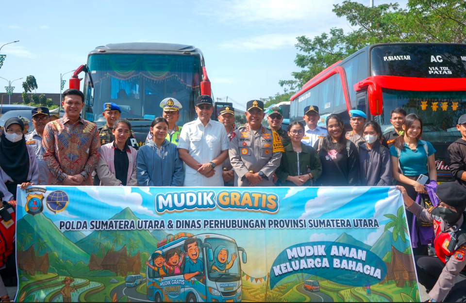 Warga Terbantu, Pemko Medan Sambut Baik Mudik Gratis Polda Sumut