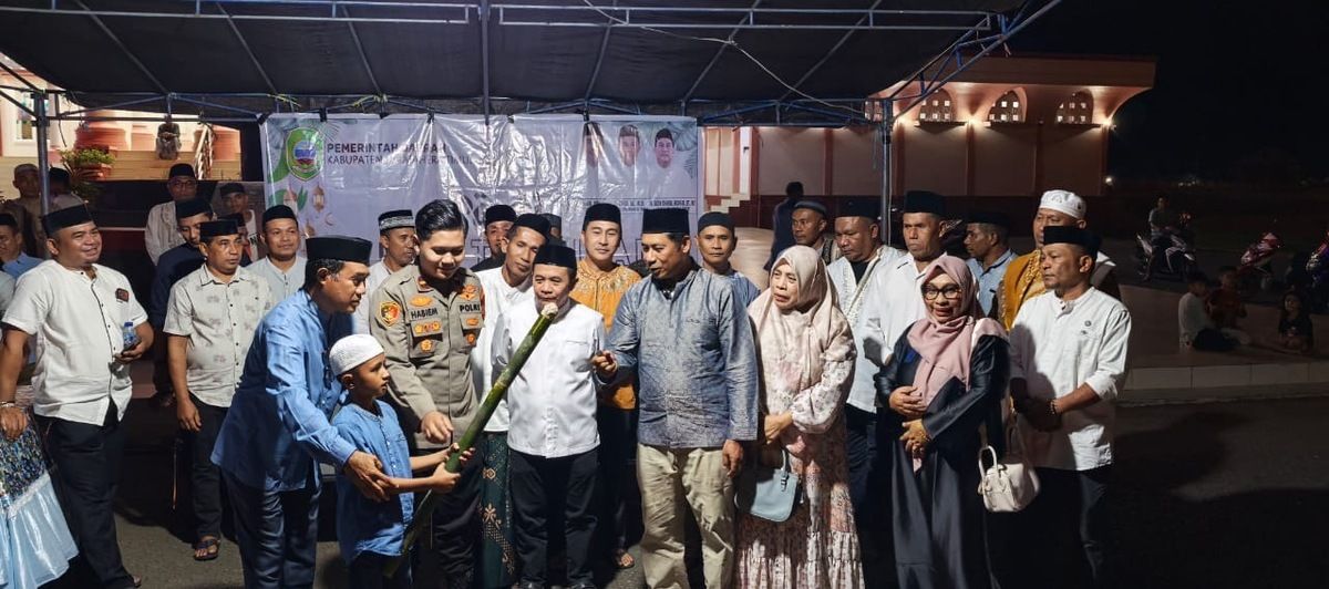 Semarak Malam Takbiran di Maba, Bupati Haltim Lepas Ratusan Kendaraan Sambut Lebaran