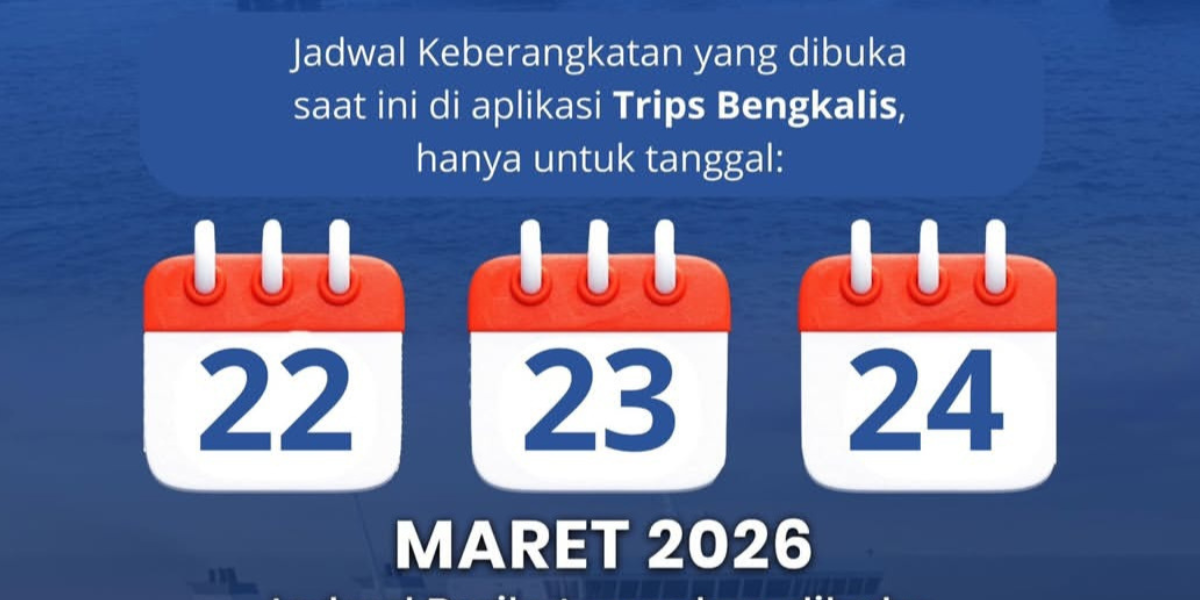Jadwal Penyeberangan Bengkalis Dibuka Bertahap, Cek Tanggalnya
