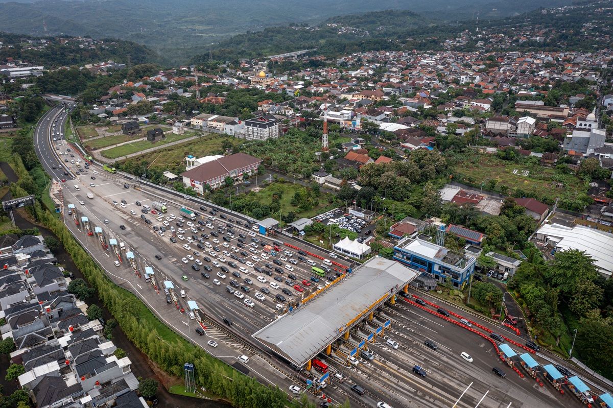 Antisipasi Kepadatan Arus Balik, Rekayasa Lalin One Way Diberlakukan