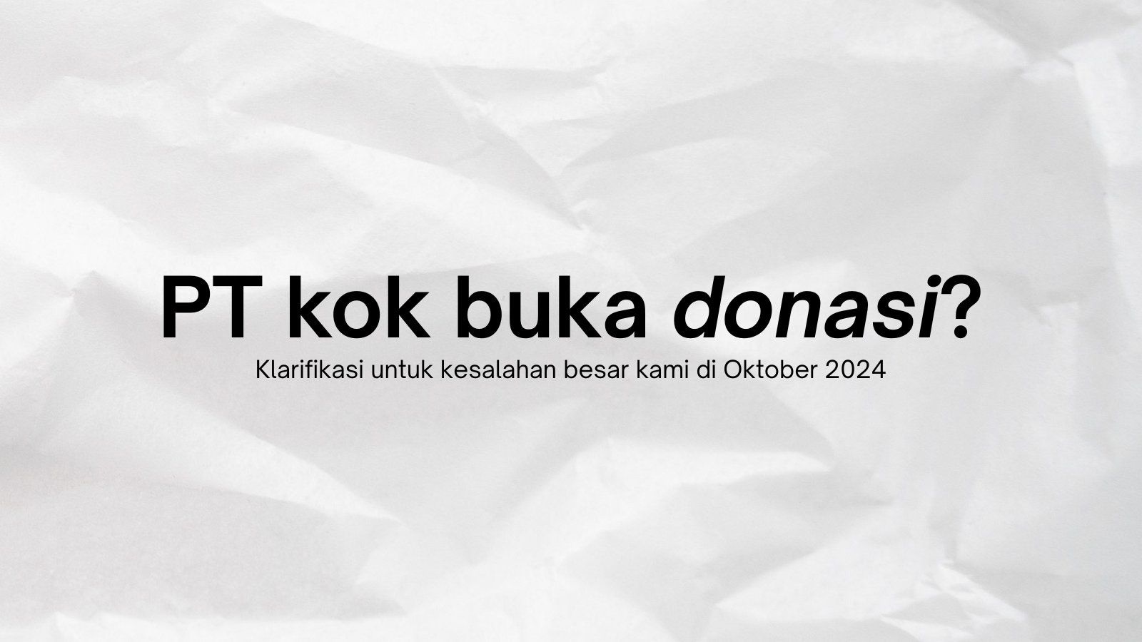 Founder Neo Historia Ungkap Fakta Dari Rumor Simpang Siur Soal Transparasi Dana yang Sempat Viral