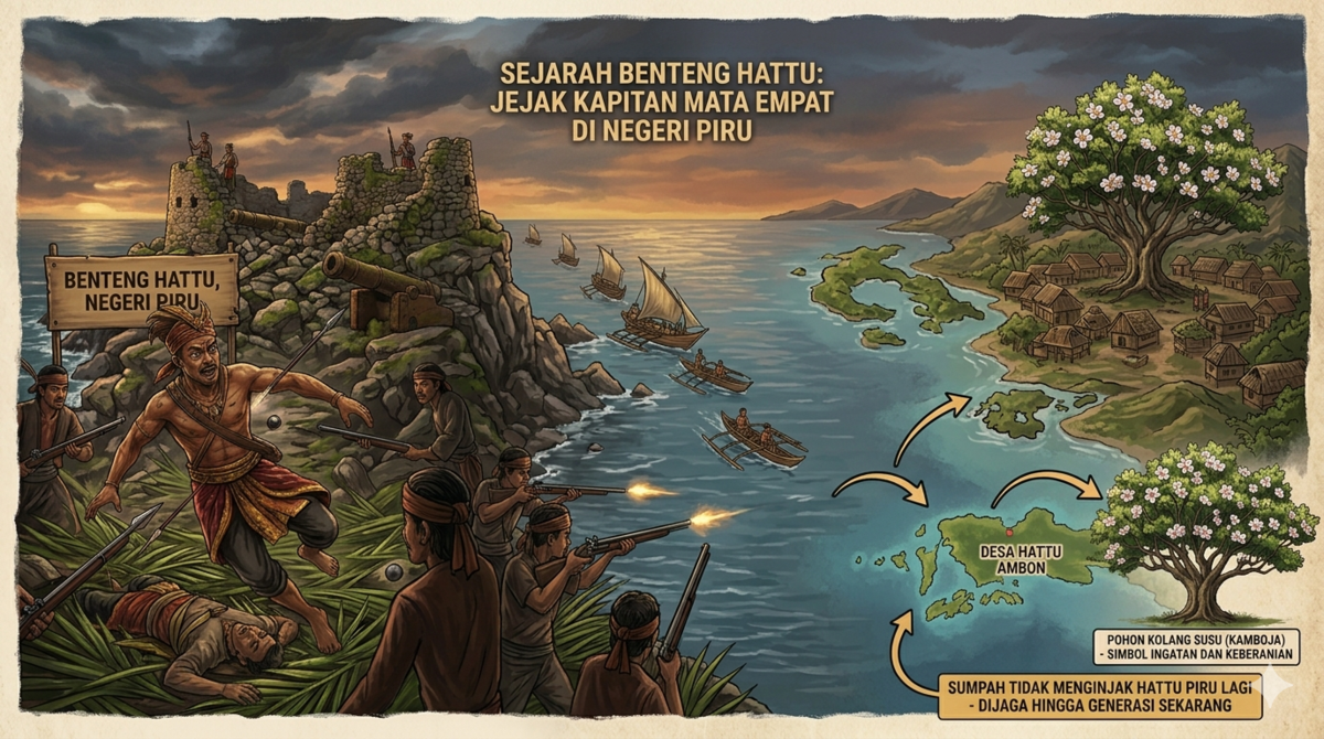 Sejarah Benteng Hattu: Jejak Kapitan Mata Empat di Negeri Piru