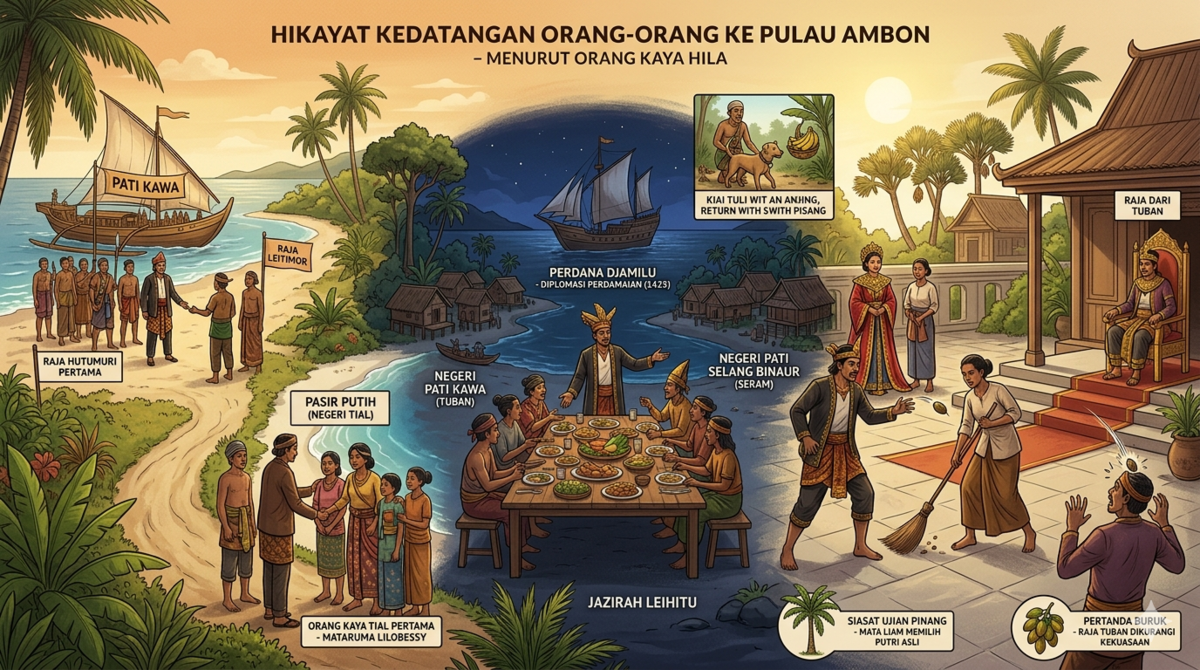 Siasat dan Diplomasi di Tanah Hitu: Menelusuri Jejak Nakhoda Tuban Hingga Misteri Pinang Perdana Djamilu