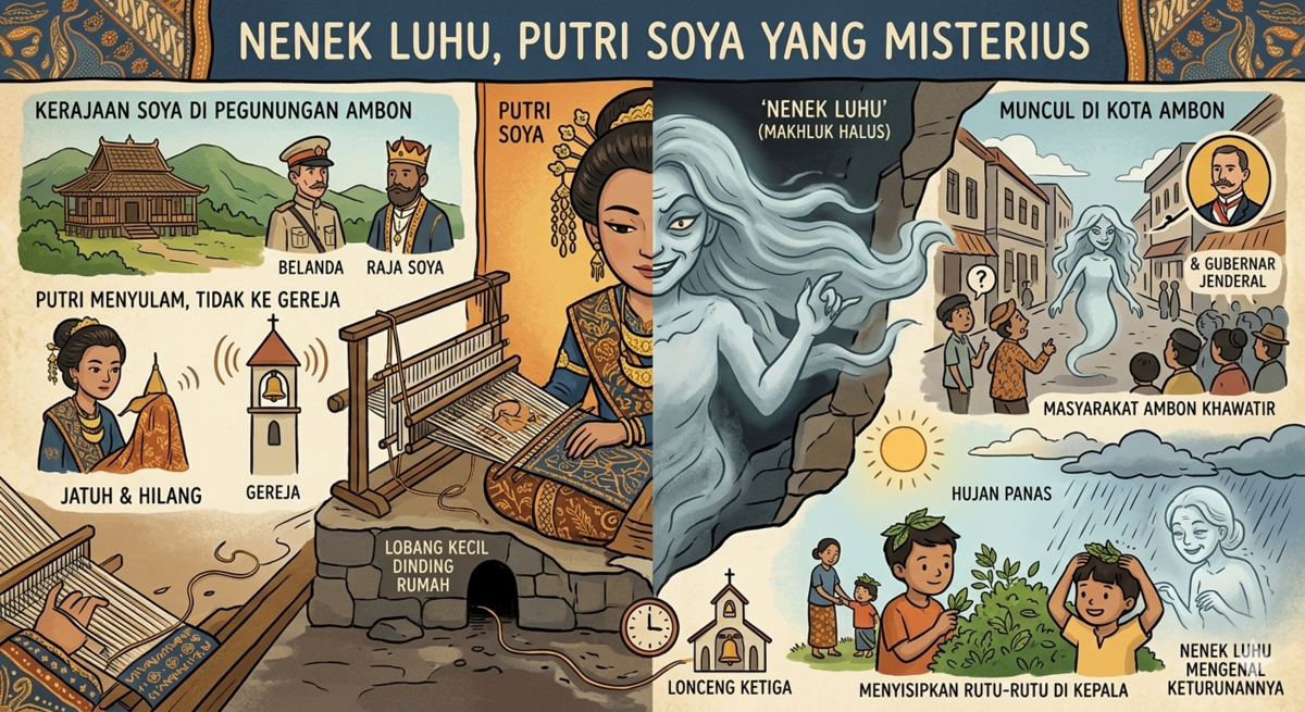 Legenda Nenek Luhu, Putri Soya yang Misterius dari Ambon
