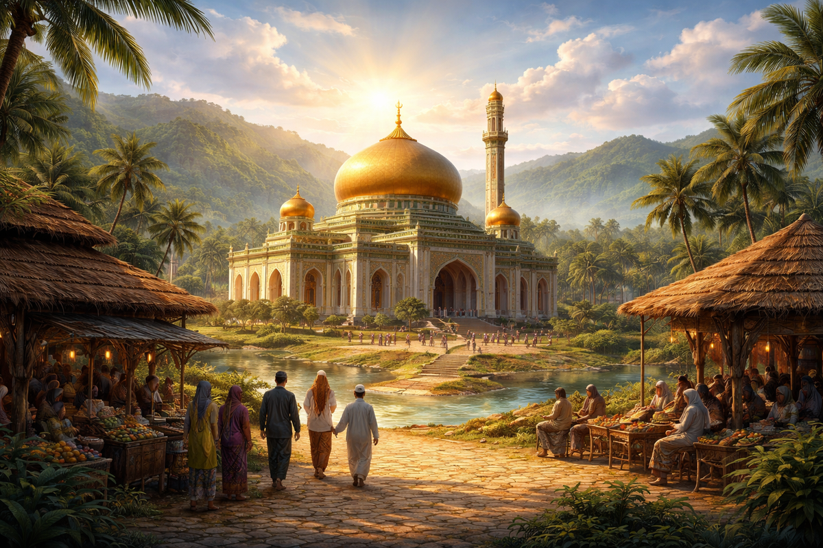 Legenda Masjid Kepala Emas di Ambon: Kisah Keindahan, Konflik, dan Persaudaraan
