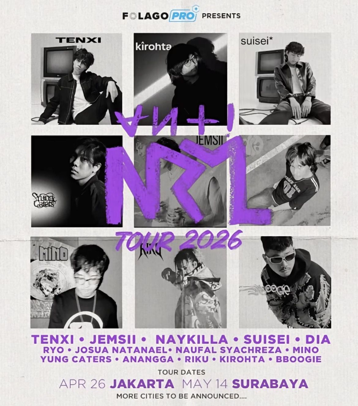 Presale Ludes! ANTINRML Tour 2026 Siap Buktikan ‘Hipdut’ Bukan Sekadar Tren