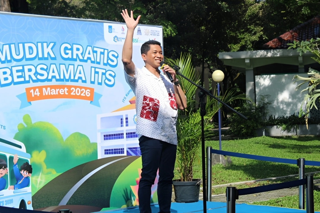 ITS Berangkatkan 27 Bus Mudik Gratis, 1.180 Mahasiswa dan Pegawai Pulang Kampung