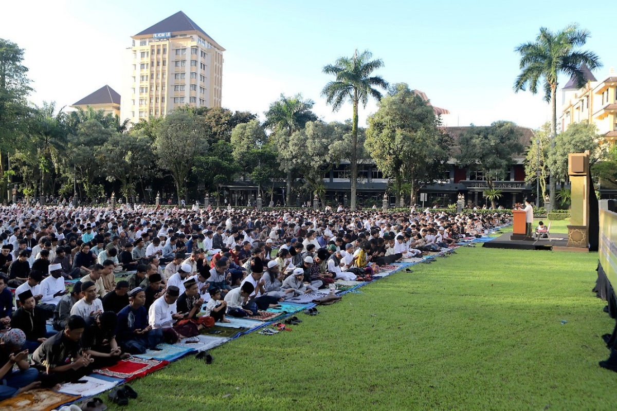 Ribuan Jemaah Padati Kampus, Universitas Brawijaya Gelar Sholat Idul Fitri 1 Syawal 1447 H