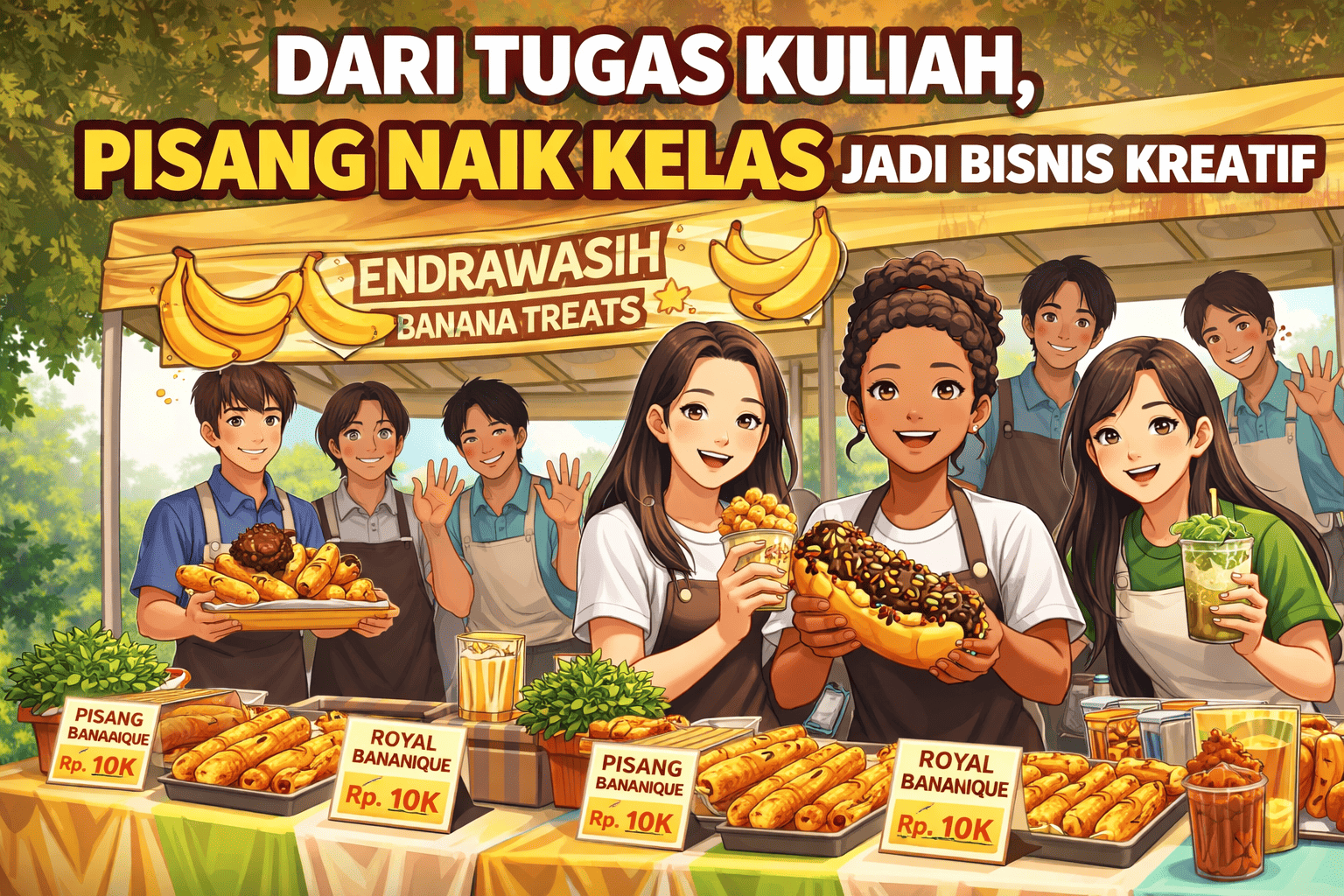 Dari Tugas Kuliah, Pisang Naik Kelas Jadi Bisnis Kreatif