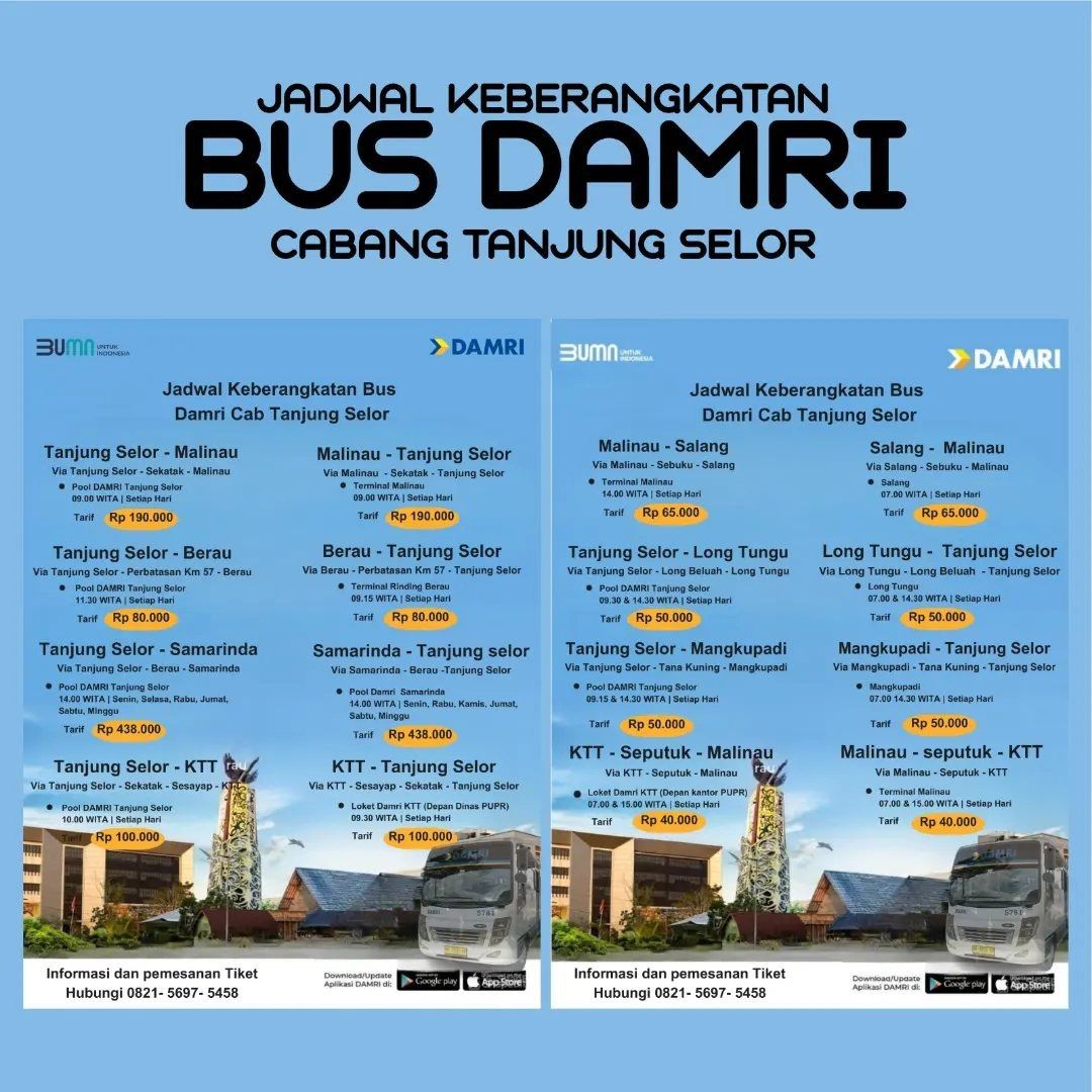 Terminal DAMRI di Kaltara Masih Beroperasi di Kawasan Pasar Induk Sengkawit Tanjung Selor