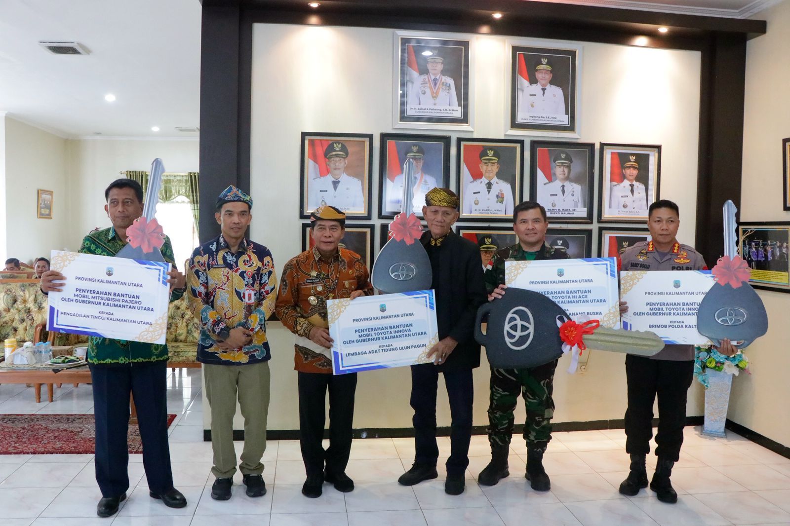 Pemprov Kaltara Optimalkan Dukungan Operasional, Salurkan Kendaraan Hibah ke Mitra Strategis