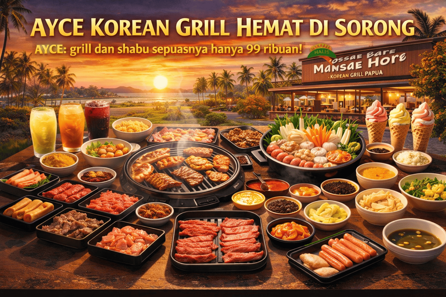Restoran All You Can Eat di Sorong Paling Worth It, Mulai Rp99 Ribuan!