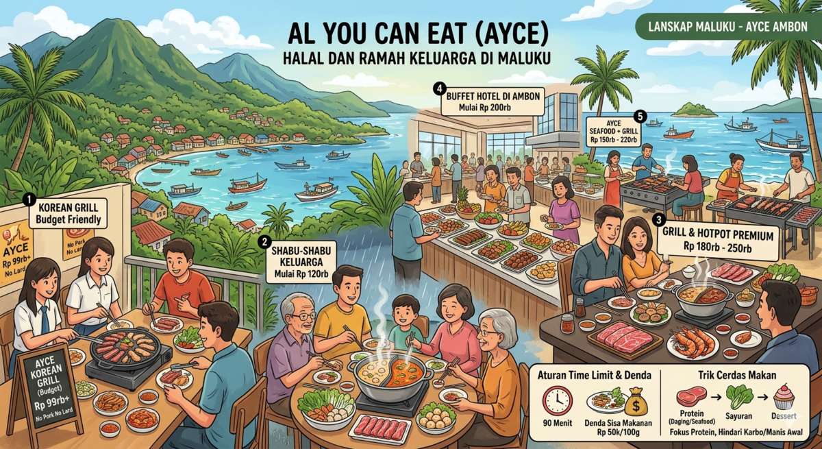 Restoran All You Can Eat di Maluku Paling Worth It, Mulai Rp99 Ribuan!