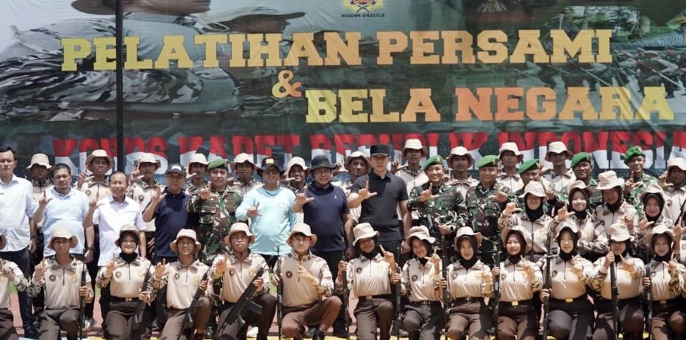 100 Pelajar di Lampung Selatan Digembleng Bela Negara Lewat Program KKRI