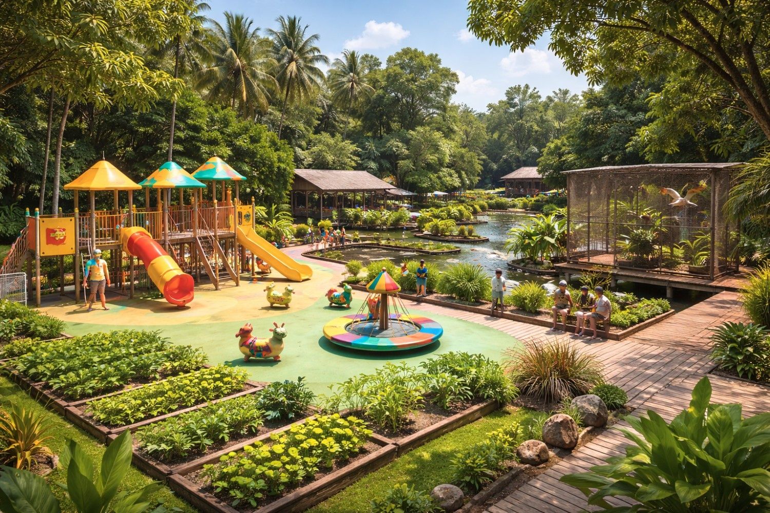 Taman Asiki Indah Jadi Ruang Bermain dan Edukasi Anak di Pedalaman Papua Selatan