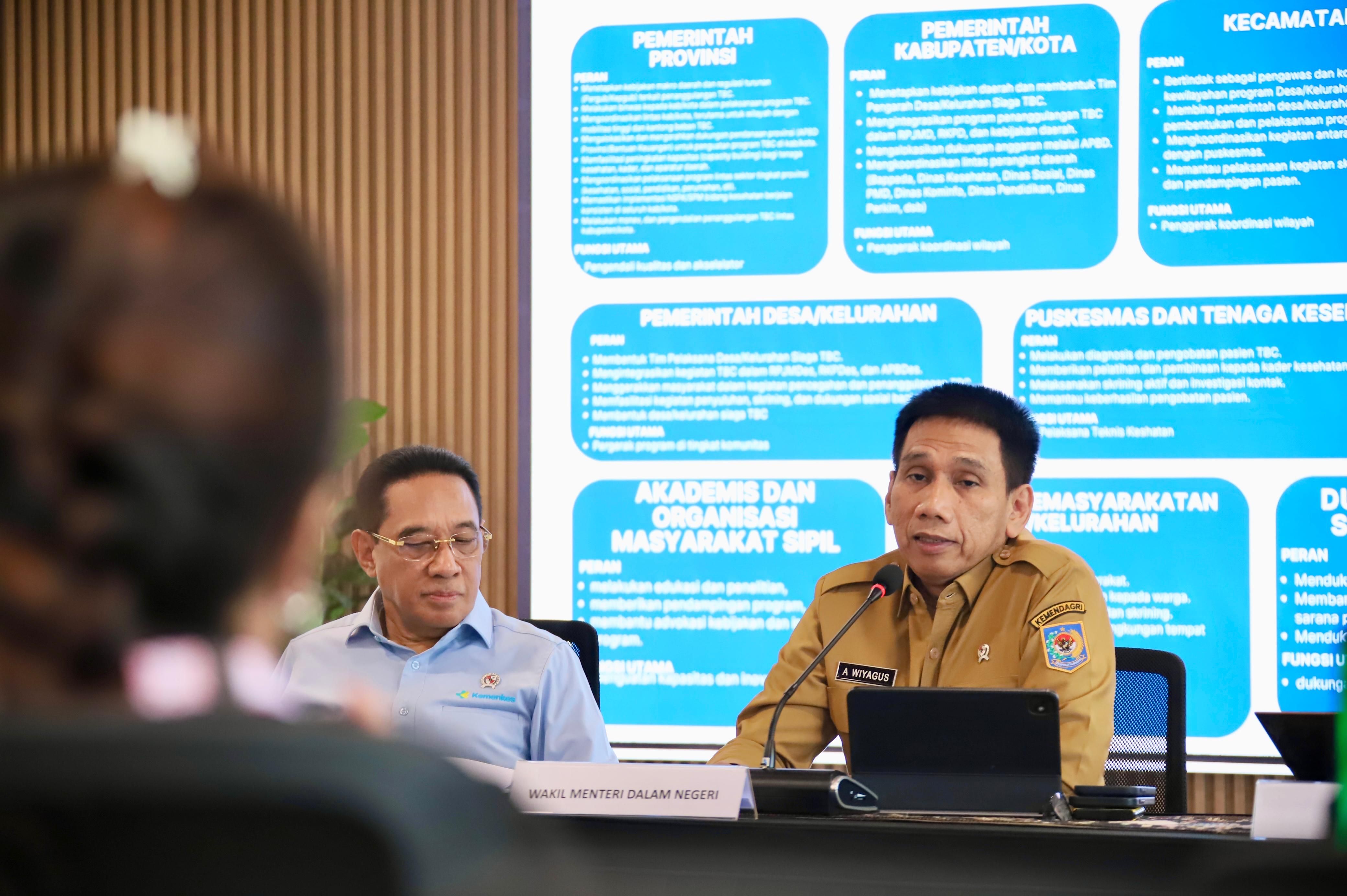 Wamendagri Akhmad Wiyagus Dorong Pemda Percepat Penuntasan TBC, Ini Strategi Nasionalnya