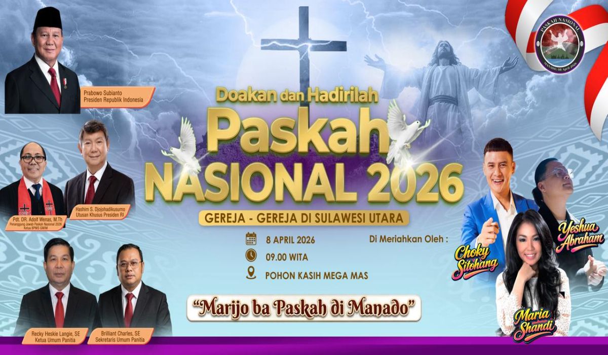 Datang dan Sukseskan. Besok! Paskah Nasional di Kota Manado