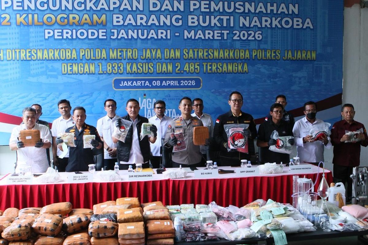 Bongkar 1.833 Kasus Selama 3 Bulan, Polda Metro Selamatkan 5 Juta Jiwa dari Bahaya Narkoba