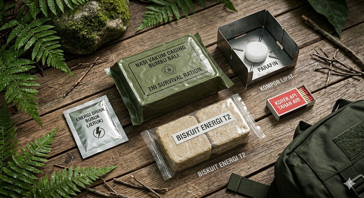 Survival Mode On! Intip Paket Makanan Tempur Prajurit Saat Operasi Hutan