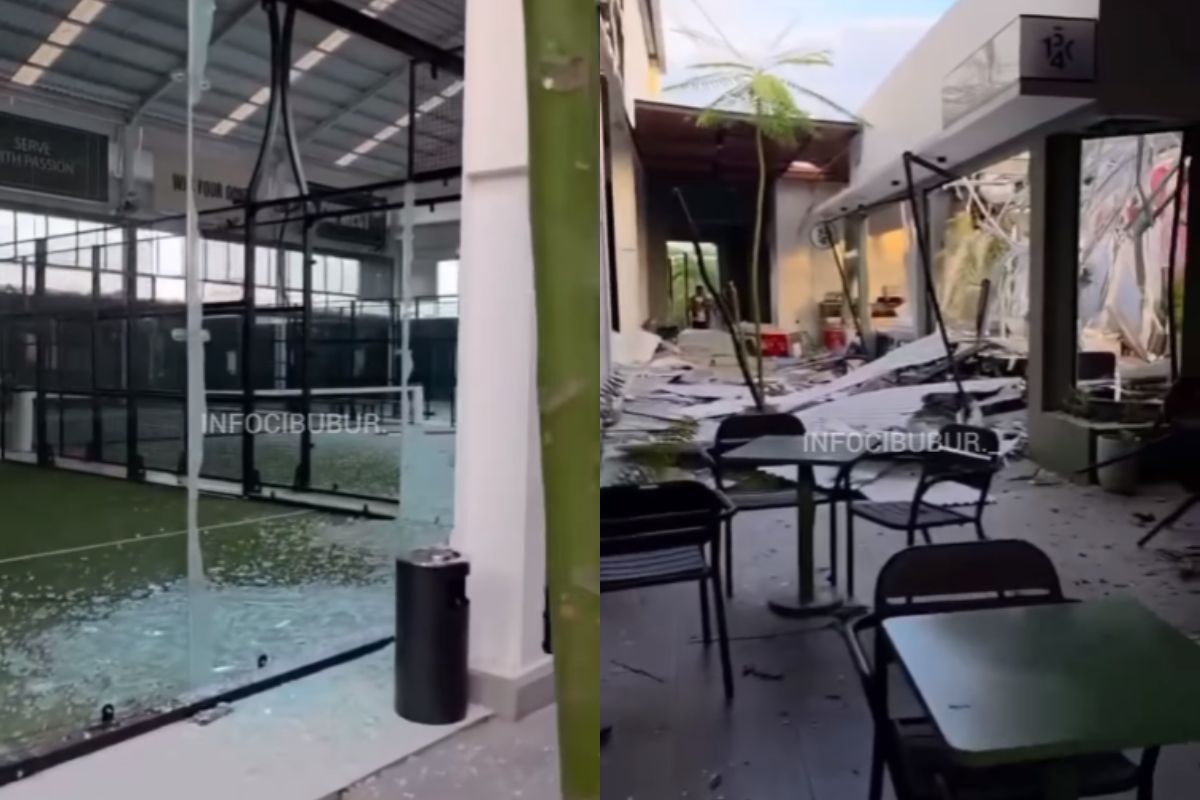 Viral Lapangan Padel di Bogor Hancur Berantakan, Diduga Akibat Ledakan Gas