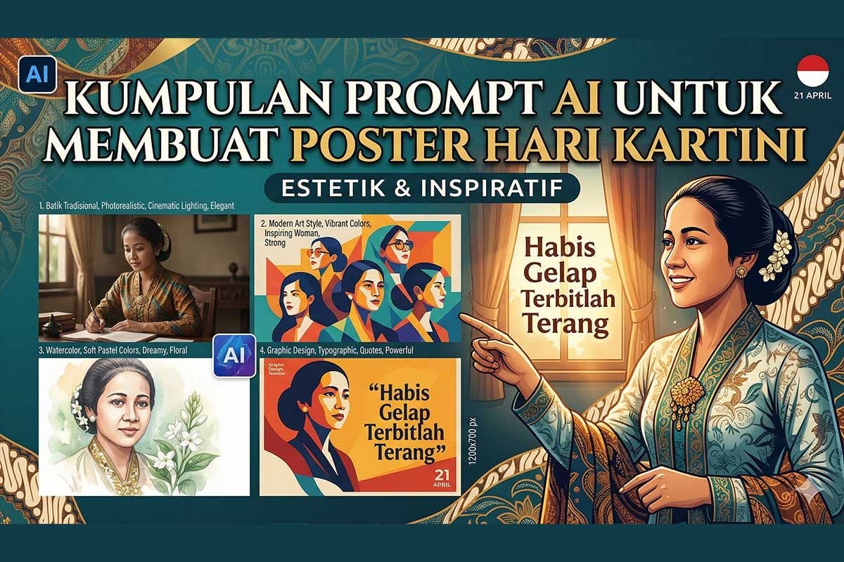 Kumpulan Prompt AI untuk Membuat Poster Hari Kartini yang Estetik dan Inspiratif