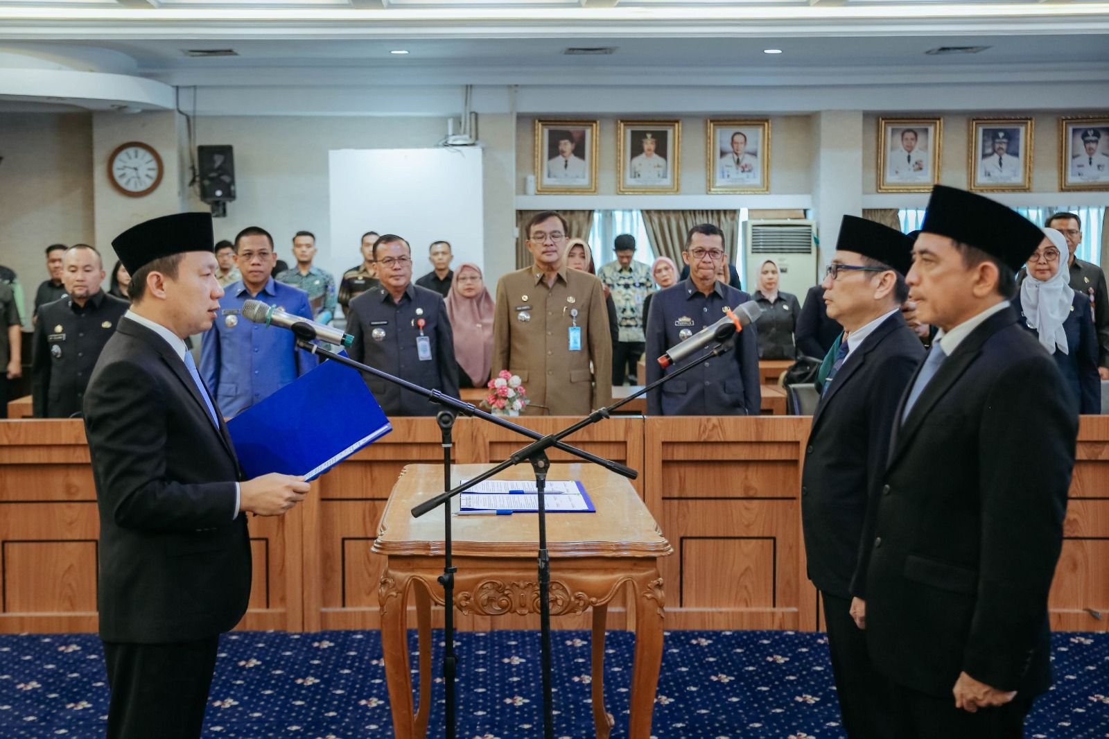Sekdaprov Lampung Lantik Budhi & Febrizal, Rotasi Kepala Dinas ESDM dan PSDA