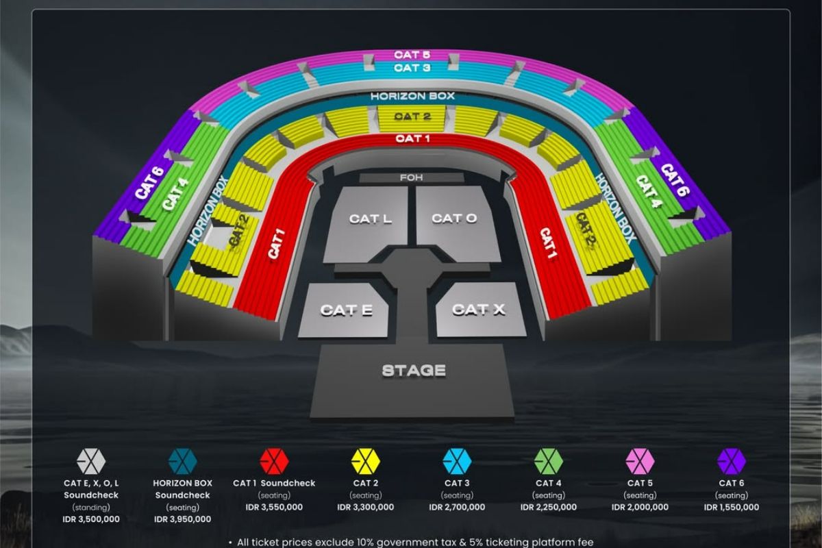 Kapan Jadwal War Tiket Konser EXO? Simak Harga Tiket, Seat Plan, dan Tips War