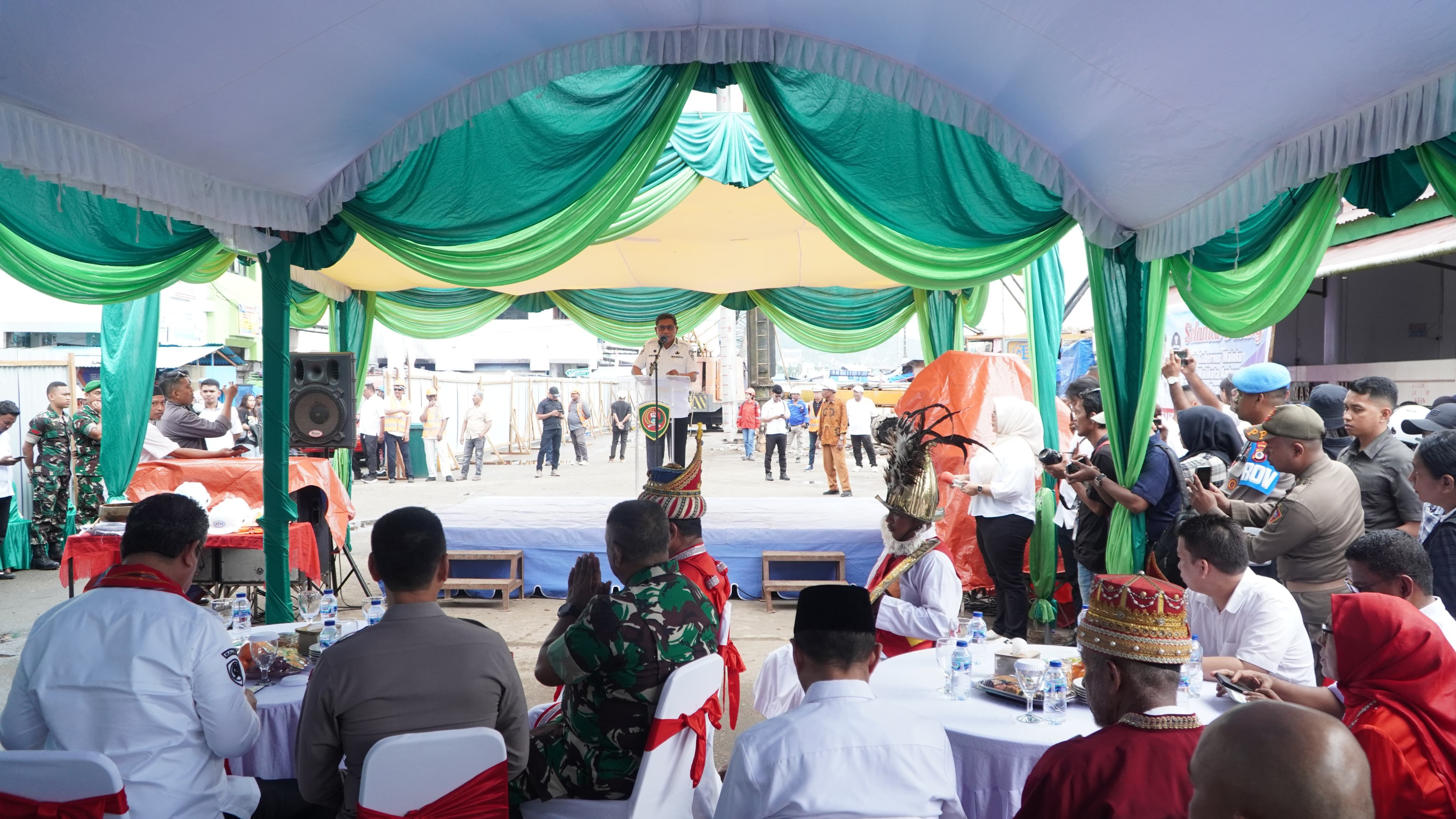 Hadiri Ground Breaking Hatukau Water Front City, Wali Kota Ambon Harap Dorong Ekonomi Daerah