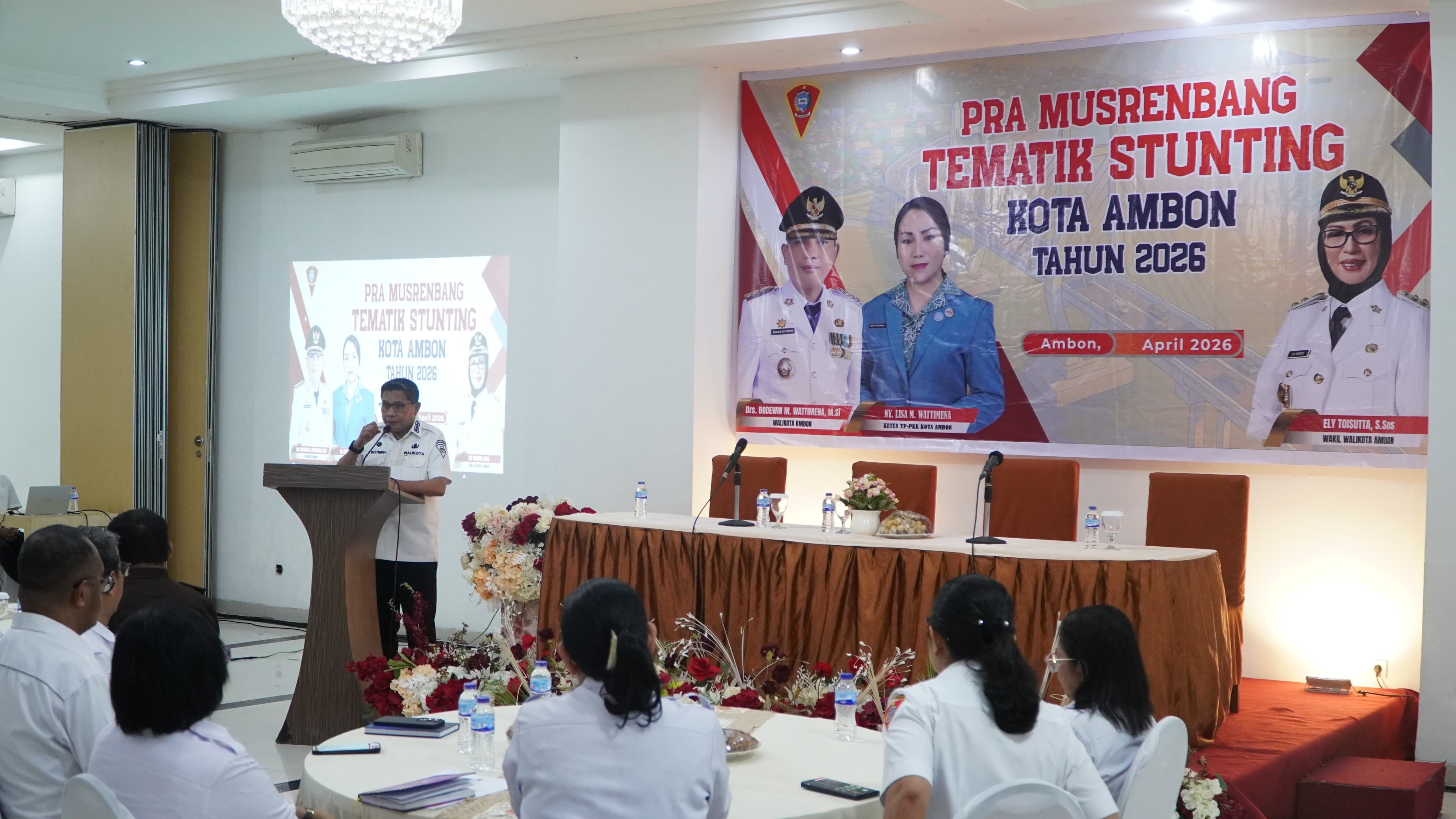 Wali Kota Ambon Buka Pra Musrenbang Tematik Stunting 2026, Tekankan Hak Kesehatan dan Target Penurunan Berkelanjutan
