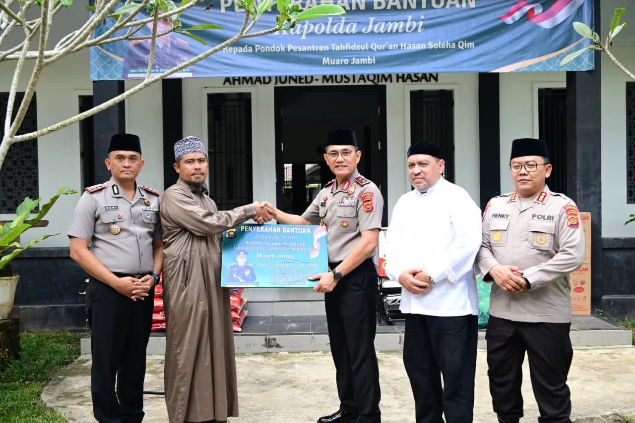 Perkuat Sinergi, Kapolda Jambi Sambangi Ponpes HSQ Muaro Jambi untuk Dukung Pendidikan Agama