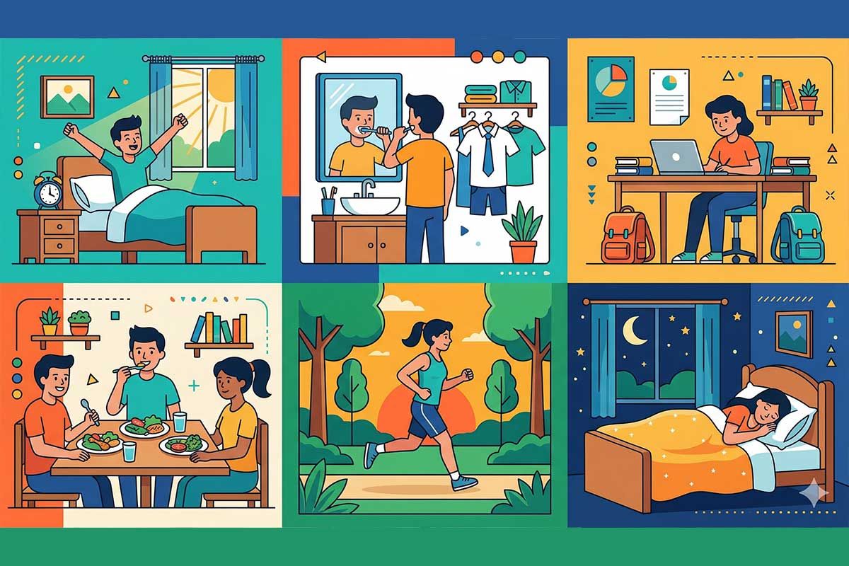 Contoh Daily Activity dari Bangun Tidur Sampai Tidur Lagi dan Kosakatanya