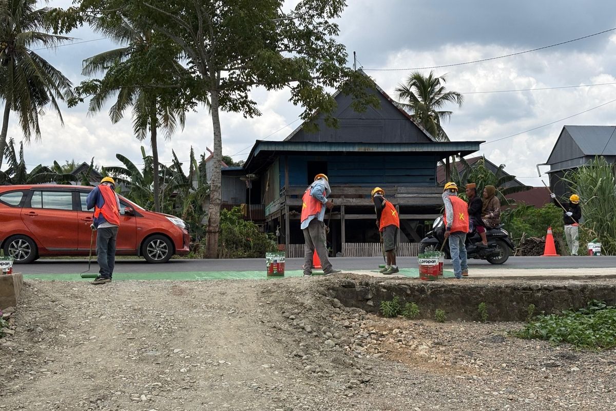 Pemprov Sulsel Tata Jalan Impa-Impa–Anabanua di Wajo Jadi Aman dan Nyaman, Hadirkan Jalur Sepeda Berkonsep Hijau