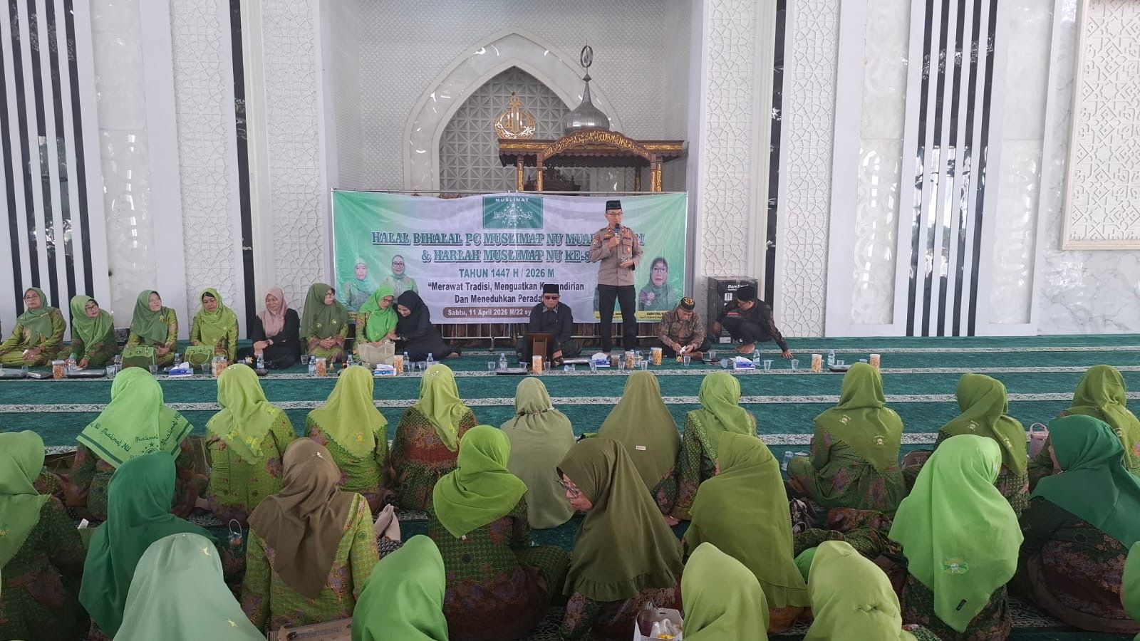 Rayakan Harlah ke-80, Muslimat NU Muaro Jambi Komitmen Jaga Kamtibmas Bersama Polri
