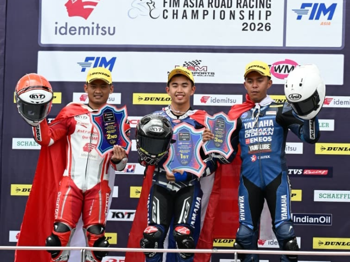 Pembalap AHRT Raih 2 Podium di ARRC Sepang 2026