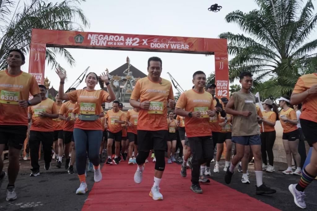 Negaroa Fun Run #2, Bukti Komitmen Pemkab Jembrana Dorong Olahraga Masyarakat