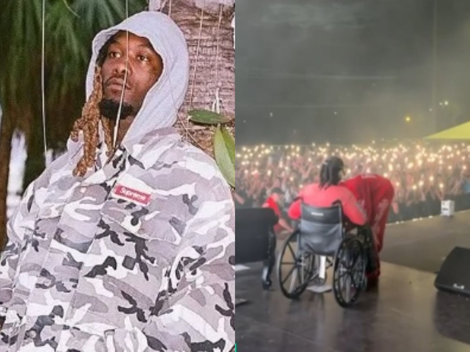 Tetap Manggung di Coachella 2026, Rapper Offset Nyanyi Pakai Kursi Roda Usai Ditembak
