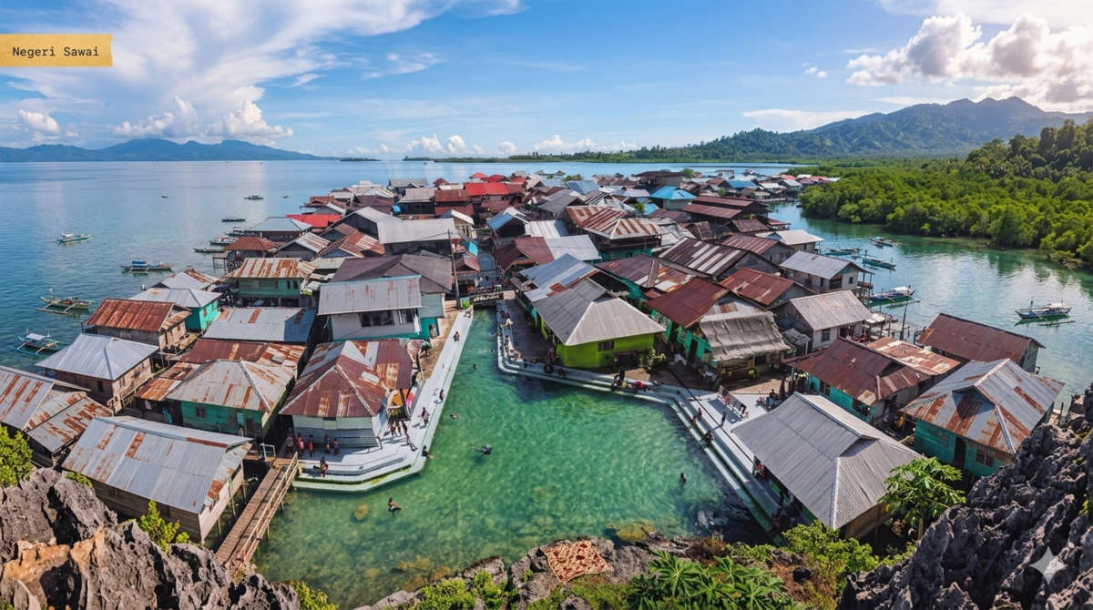 Sungai Unik Berlapis Keramik di Maluku yang Viral, Airnya Jernih dan Sedikit Asin!