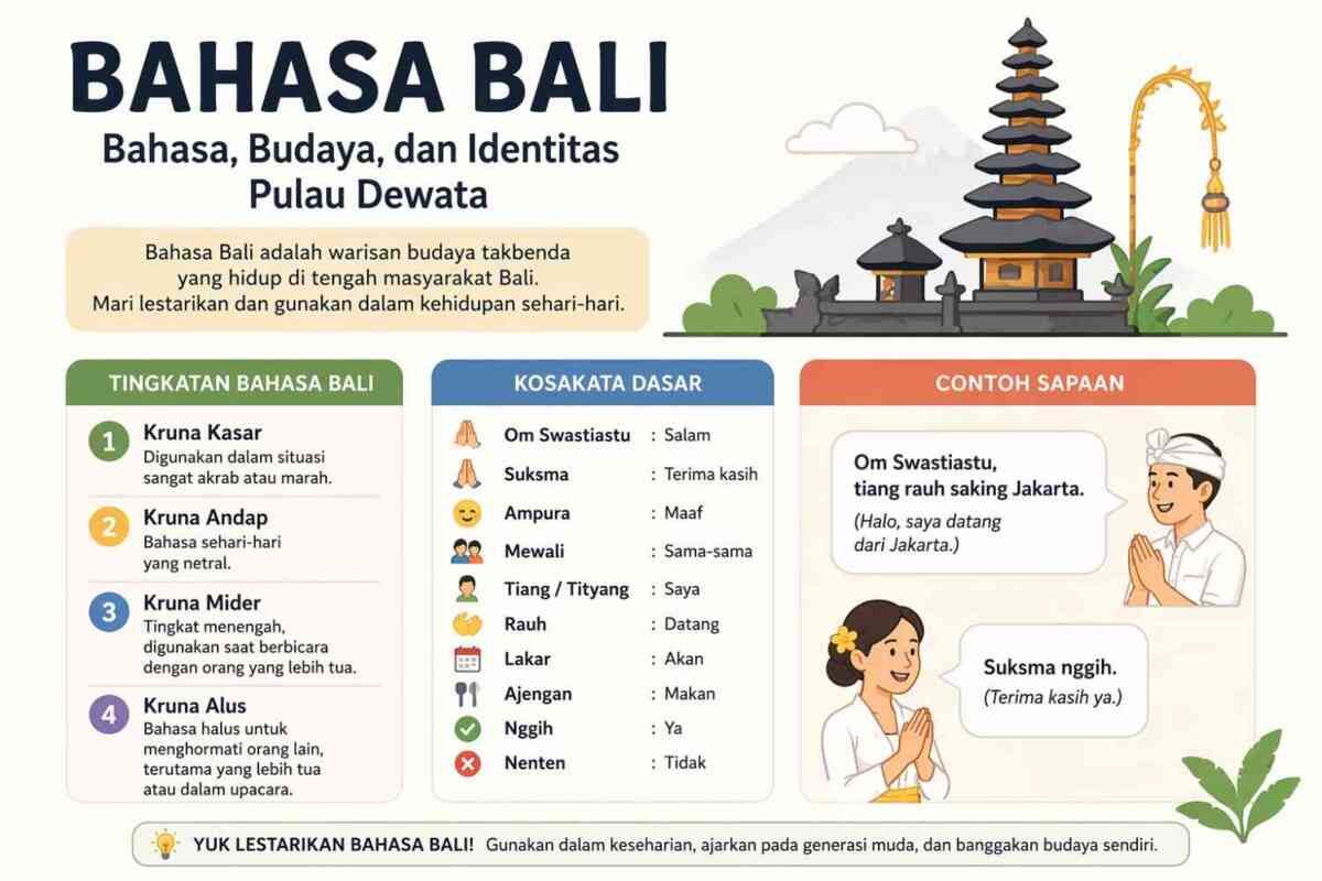 Mengenal Bahasa Bali, Warisan Takbenda yang Bertahan dan Menyimpan Identitas Budaya Lokal