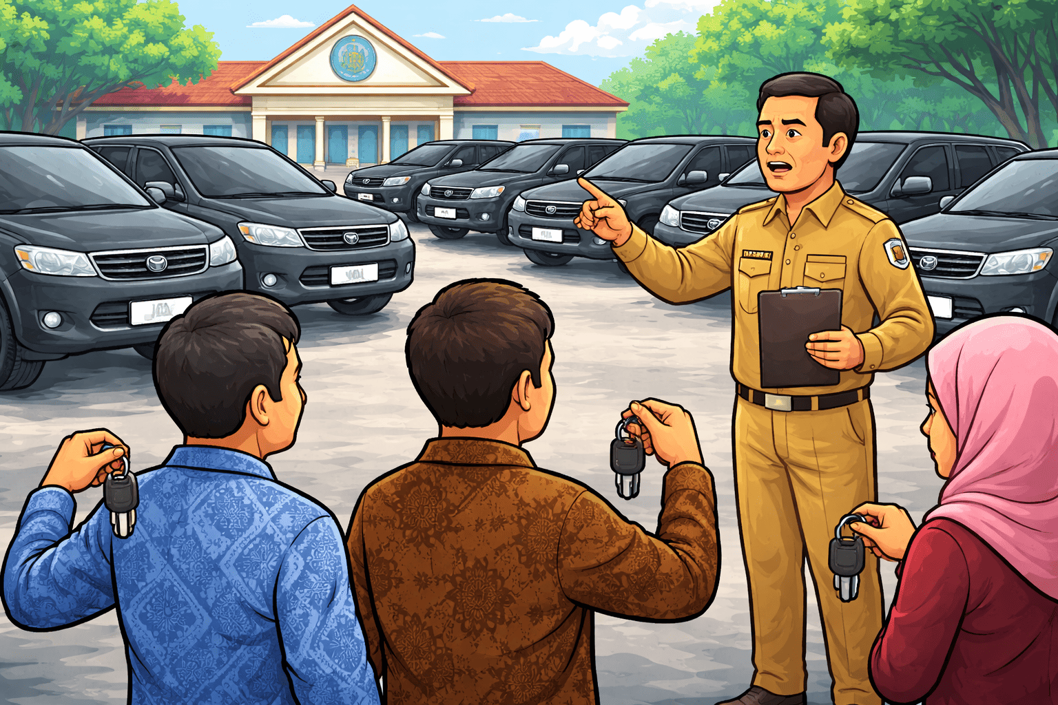 Wakil Bupati Mimika Minta Mantan Pejabat Segera Kembalikan Kendaraan Dinas