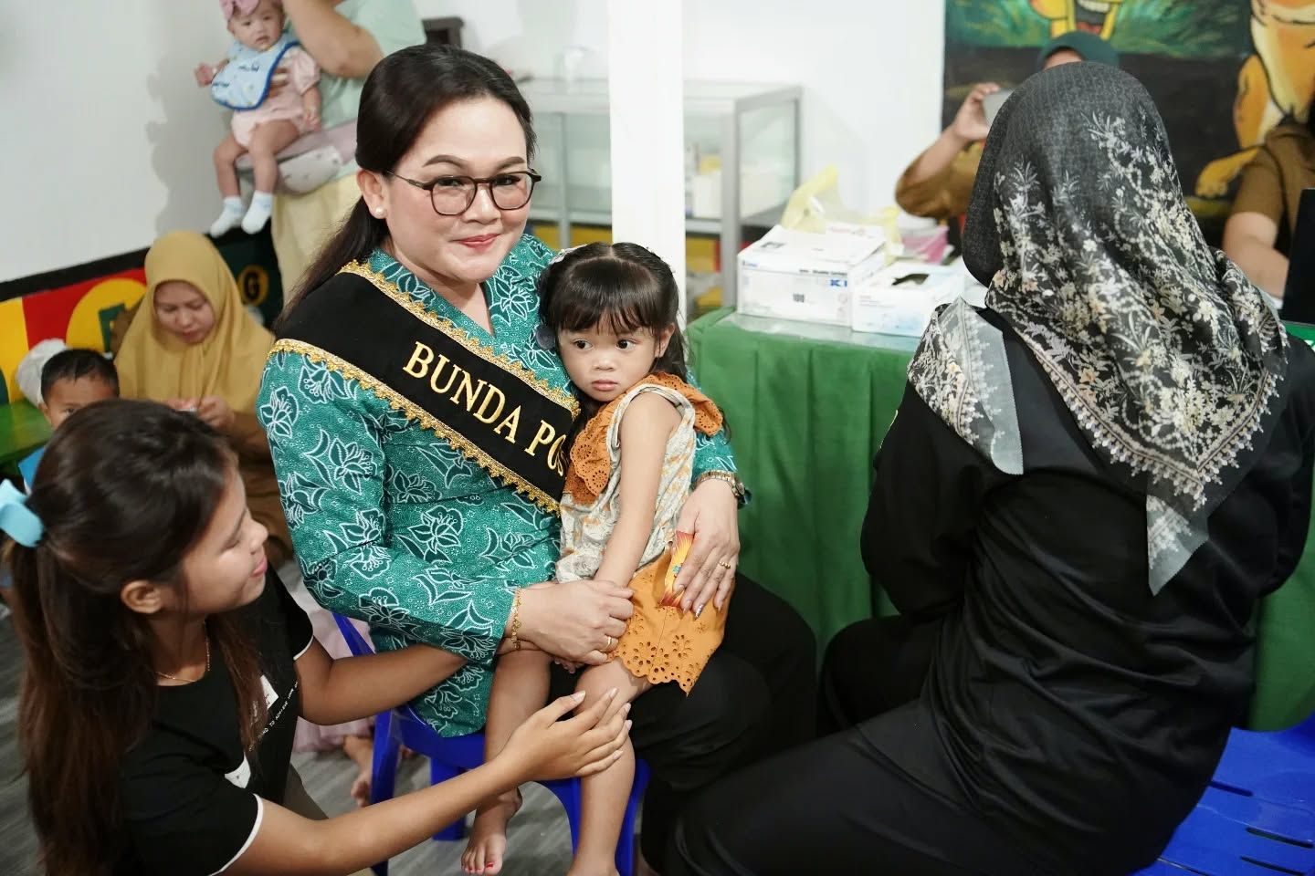 TP PKK Malinau Sosialisasikan KRISAN di Sekolah, Lanjut Tinjau Posyandu Balita