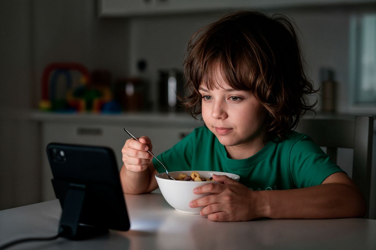 9 Bahaya Anak Makan Sambil Main HP atau Nonton TV, Orang Tua Wajib Tahu!