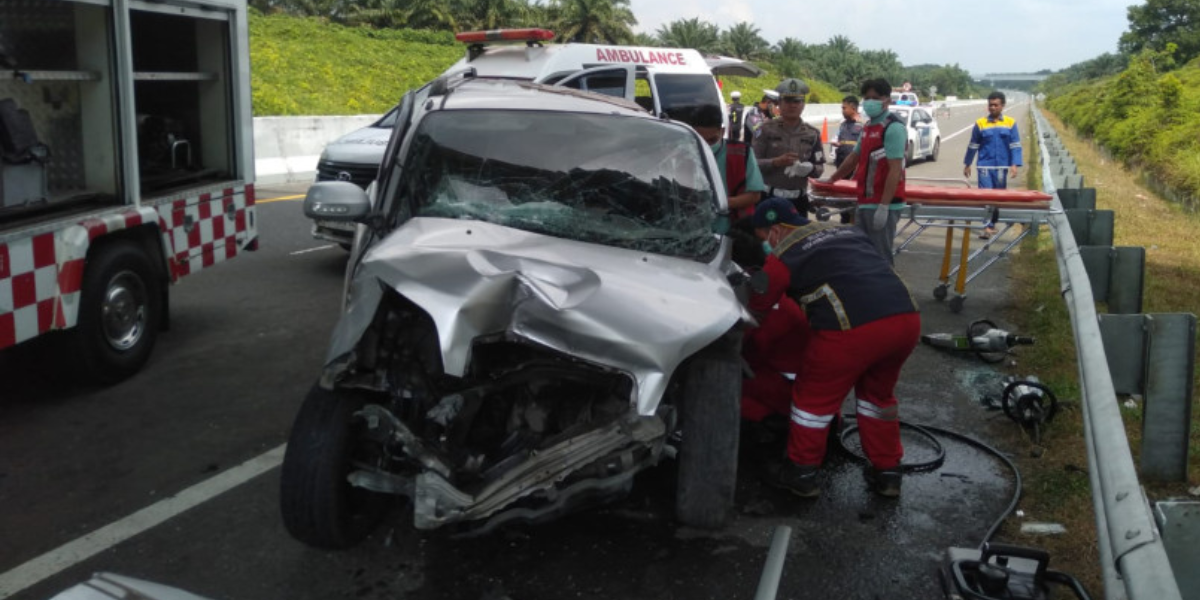 Kecelakaan Maut Tol Pekanbaru–Dumai  Tewaskan Satu Orang