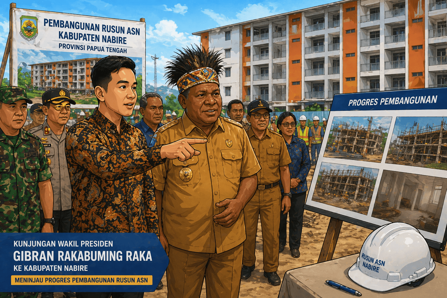 Tinjau Rusun ASN di Nabire, Gibran: Jangan Ada Cacat Desain